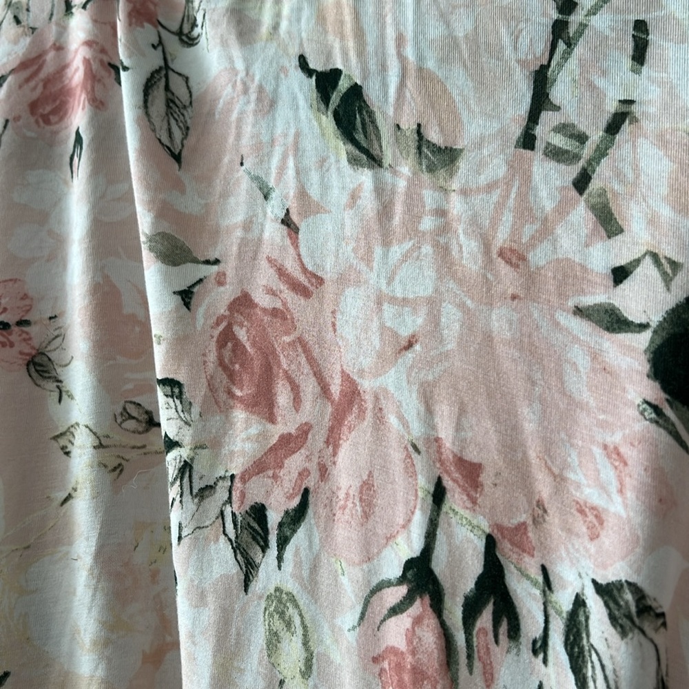 Posh Peanut Pink Roses Robe - S - Picture 3 of 4